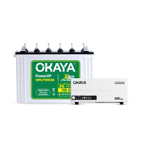 Okaya Inverter with Battery Combo for Home,Office & Shops|ATSW 950 12V ...