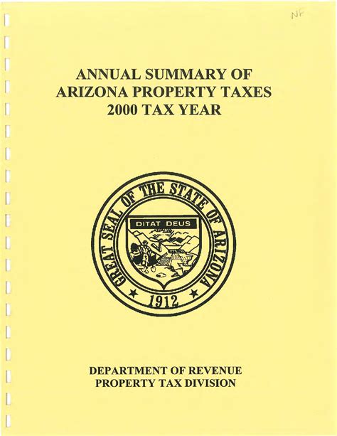 Annual summary of Arizona Property Taxes for 2000 tax year | Arizona ...