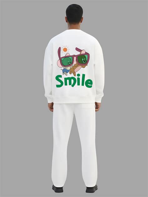 Smile - Oversized Sweatshirt Co-ord Set – TheBTclub