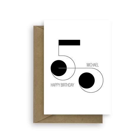 50th Birthday Card Ideas
