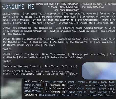 DC Talk - Consume Me (Radio Promo CD) : Free Download, Borrow, and ...