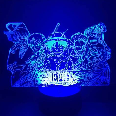 AVEKI 3D LED Anime Night Light with Luffy, Sanji, India | Ubuy