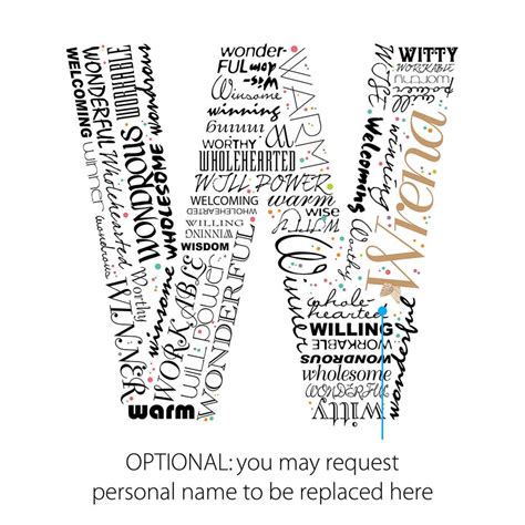 Positive Words With W