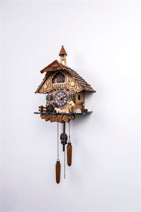 KQ 20- Wood Cutter 1 Quartz German Handcrafted Cuckoo Clock ...
