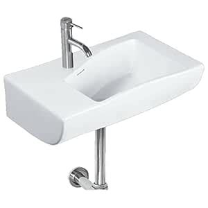 Belmonte Ceramic Wall Hung Wash Basin – Liza White Rectangle Sink for ...