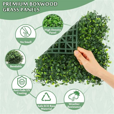 Duerer Artificial Grass Wall Panels, 8 Pack 10 x India | Ubuy