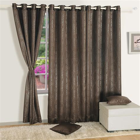 Buy SWAYAM Jacquard Ethnic Motif Blackout Door Curtain from Swayam at ...