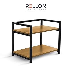 Rellon Industries Microwave Stand,Kitchen Rack Oven Rack 2-Tier Counter ...