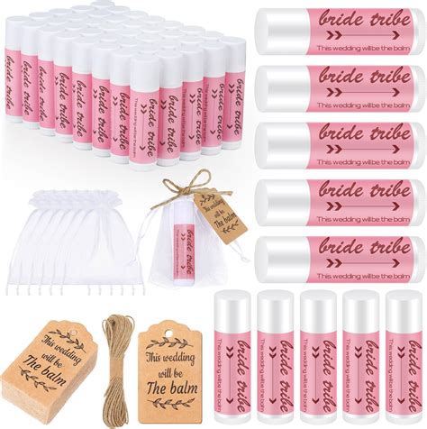 Amazon.com : Swiffen 50 Set Bridal Shower Lip Balm Gifts Bulk Wedding ...