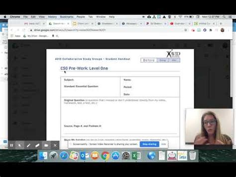AVID - How to complete CSG form - YouTube