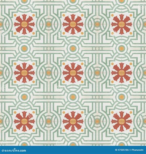 Vintage Style Floor Tile Pattern Texture Stock Illustration ...