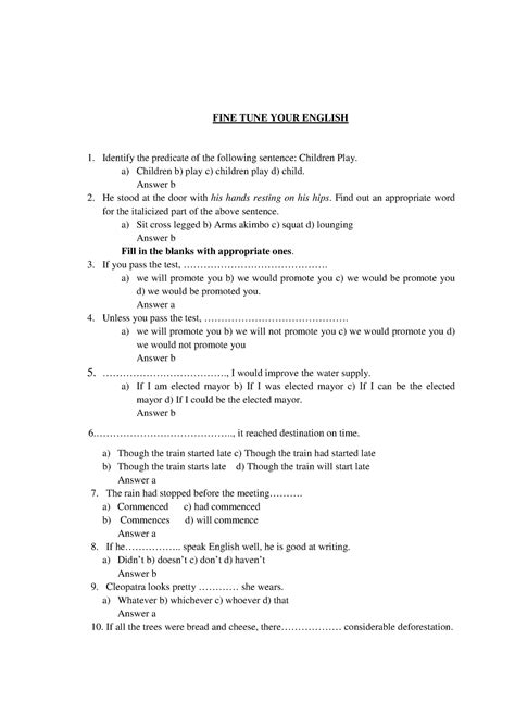 E3Fine tune your English - FINE TUNE YOUR ENGLISH Identify the ...