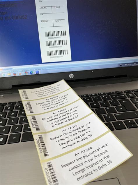 It's great to be so busy in-house printing of manual baggage tags and ...