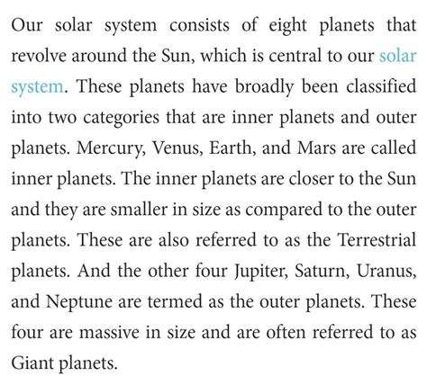 write an essay in solar system - Brainly.in