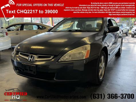 2005 Honda Accord Sdn Stock #2217 | Certified Headquarters near NY