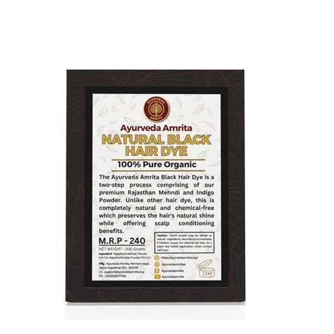 Hair Dye For Black Hair – Ayurveda Amrita