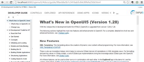 OpenUI5 Tutorial 的图像结果