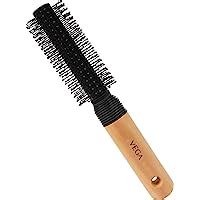 Vega Round Hair Brush (India's No.1* Hair Brush Brand) With Cleaning ...