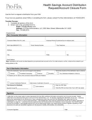 Fillable Online HSA-Distribution-Request-Account-Closure-Form. ... Fax ...