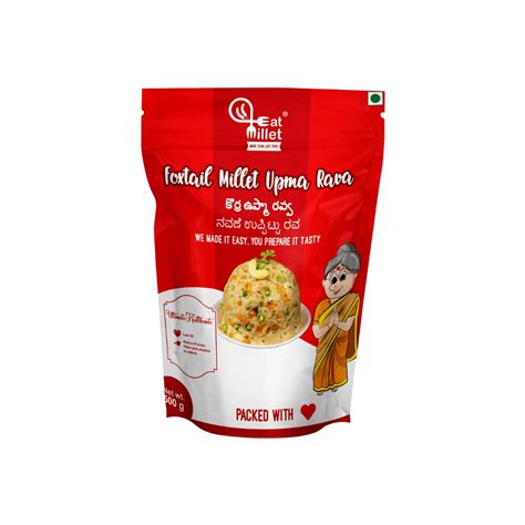 Foxtail Millet Upma Rava 500 Gms | Gluten Free | 100% Naturally Organic ...