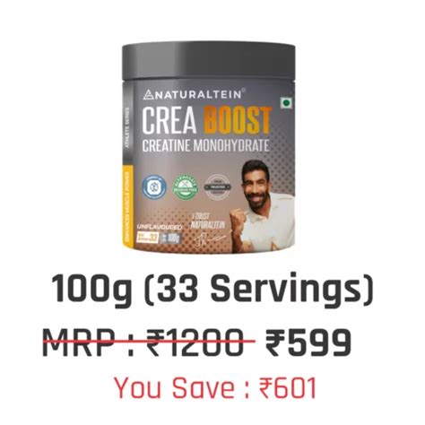 CREA BOOST Creatine Monohydrate – naturaltein