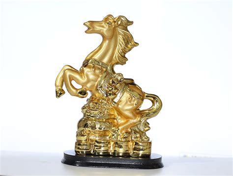 Buy Lilone Golden Showpiece Feng Shui Horse Statue | Home Decor | Lucky ...