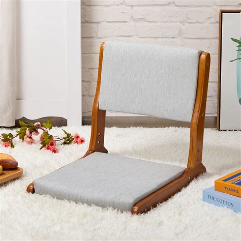 Amazon.com: HollyHOME Floor Chair with Back Support, Foldable Japanese ...
