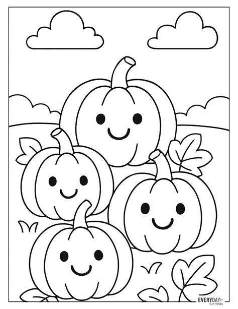 Pumpkin Coloring Pages - Free Printables