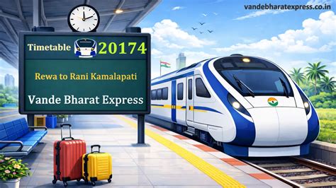 20174 Vande Bharat Express Train Schedule | Rewa–Rani Kamalapati