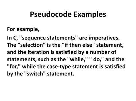 Image result for Pseudocode Examples Unix If Then Loop