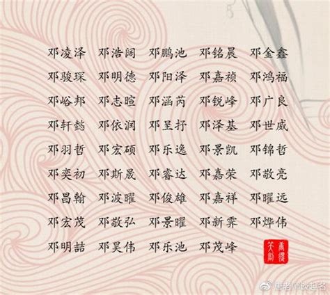 2022年邓姓男孩名字大全,邓姓独特男宝宝名字-周易起名-国学梦