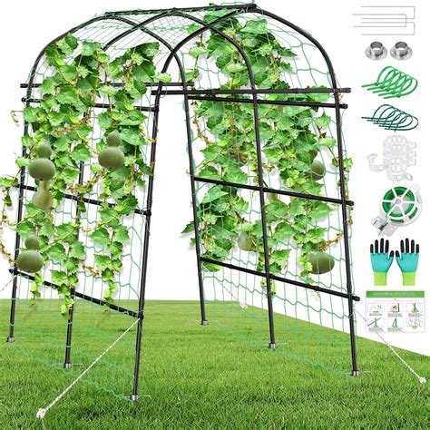Amazon.com : Garden Arch Trellis for Climbing Plants Outdoor, 7ft Extra ...
