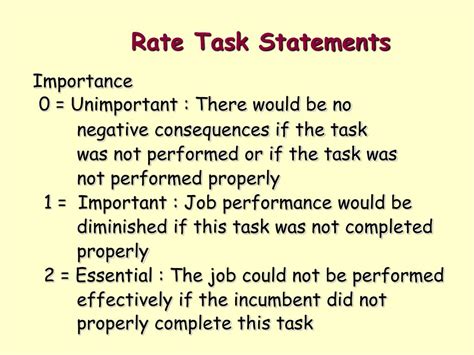 Image result for Rate Task Statement Example