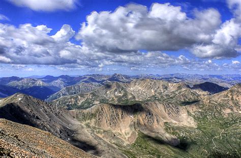 View of the Rockies from Mount Elbert, Colorado image - Free stock ...