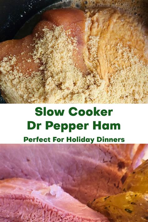 Slow Cooker Dr. Pepper Ham Recipe - Cook Eat Go | Ham recipes, Slow ...