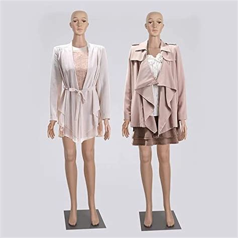 Loop Group Female Mannequin - Skin Color Dress Form Metal Base ...