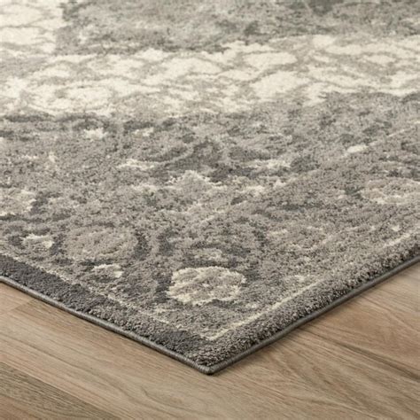 Addison Rugs Emporium 8 X 11 (ft) Grey Indoor Distressed/Overdyed Area ...