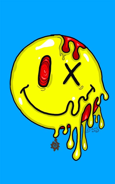 Melting Smiley Face - Etsy