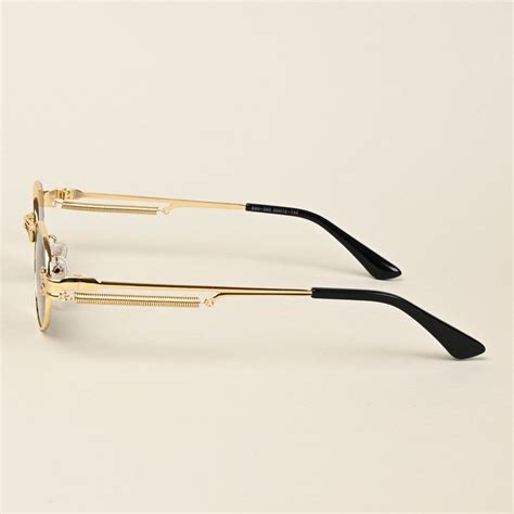 Buy Voyage Oval Sunglasses for Men & Women - Gold (50) Online