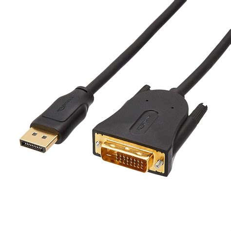 AmazonBasics DisplayPort to DVI Cable for Personal Computer - 3 Feet ...