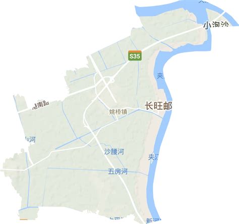 姚桥镇高清地形地图