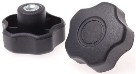 RS PRO | RS PRO Black Multiple Lobes Clamping Knob, M8, Threaded Hole ...