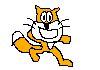 Image result for Scared Running Scratch Cat