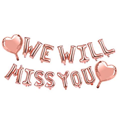 Lnlofen We Will Miss You Balloon Banner - Farewell Party Decorations ...