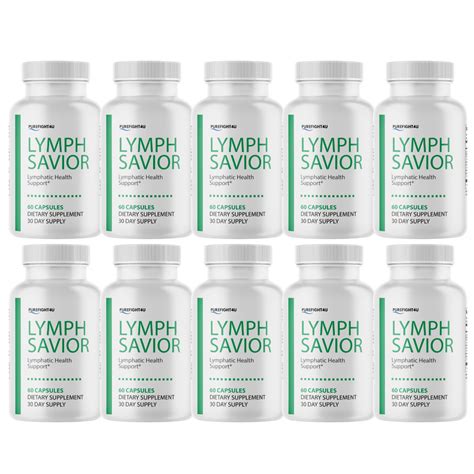 Lymph Savior Supplement Capsules for Lymphatic Health Support - 10 Bot ...