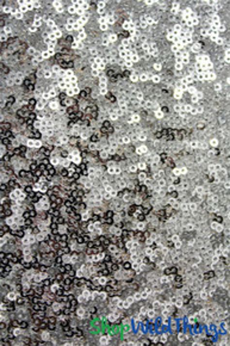 Table Overlay - Silver - Sequins - 72" x 72" | ShopWildThings.com