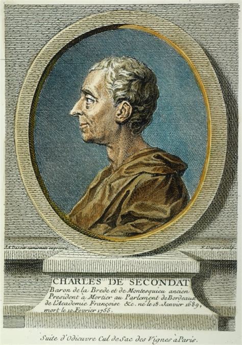 Baron De Montesquieu N(1689-1755) Charles Louis De Secondat Baron De La ...
