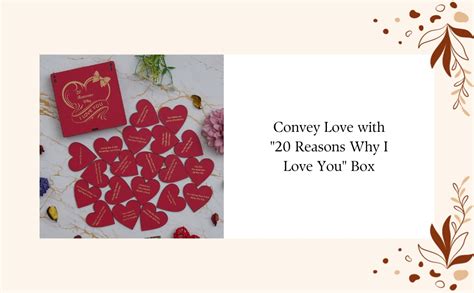 Buy eCraftIndia Red Wooden 20 Reasons Why I Love You Printed on Little ...