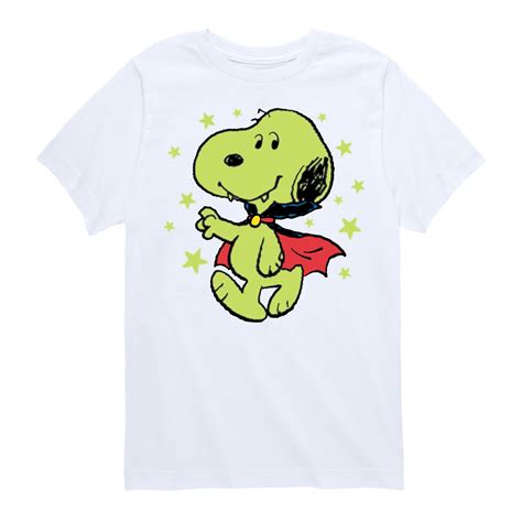 Peanuts - Glow In The Dark Vampire Snoopy - Toddler And Youth Short ...