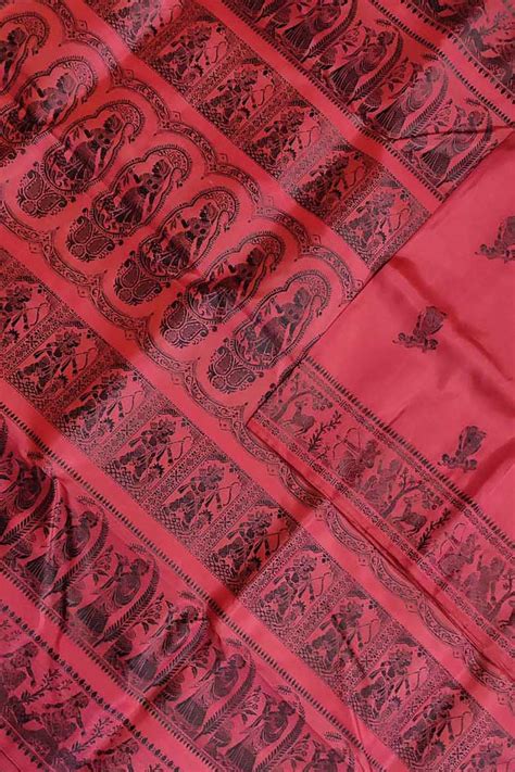 Get 20% Off on Red Handloom Swarnachari Pure Silk Saree
